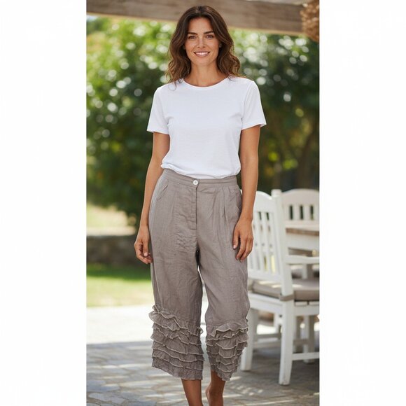 Magnolia Pearl Pants - Magnolia Pearl Mulberry Silk Cotton Ruffled Bloomers